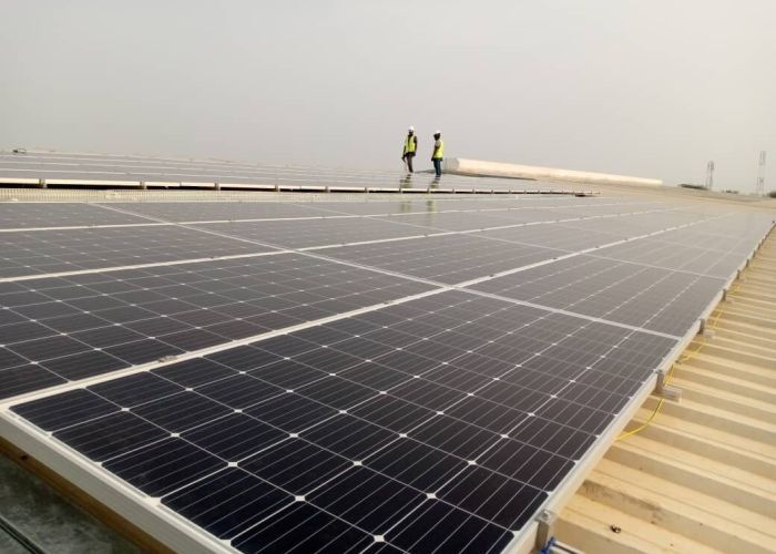 Solar panels installed at UNHRD Accra